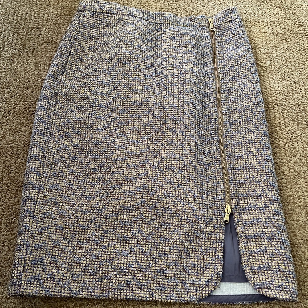 J Crew metallic skirt - 6p